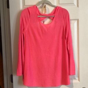 Lilly Pulitzer Pink Sweater with peep back